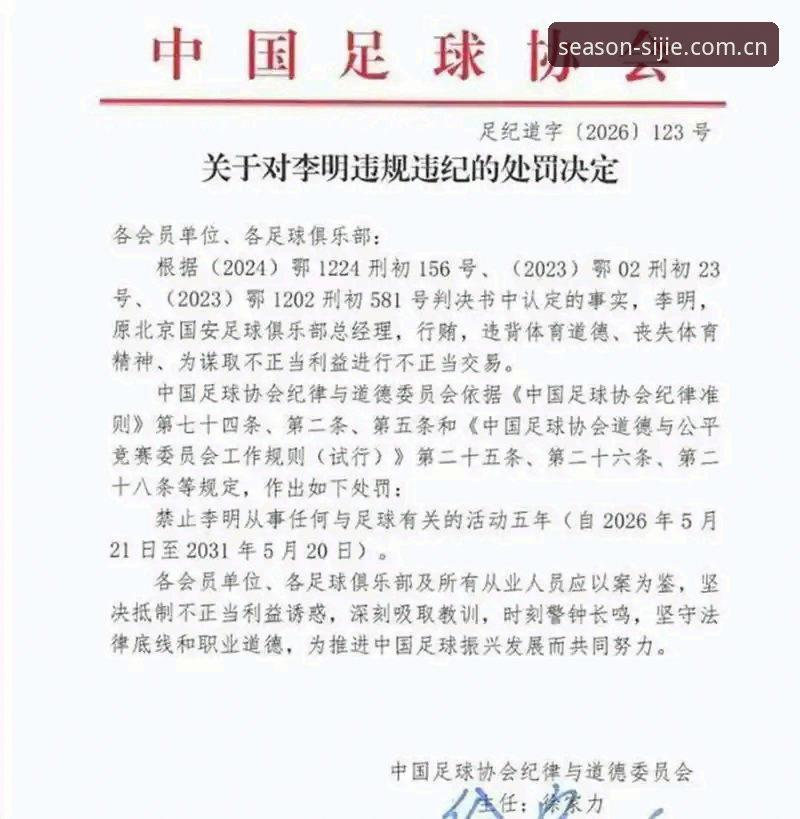 中国足协第三批禁足名单深度评测：从四季体育平台视角看足球反腐风暴